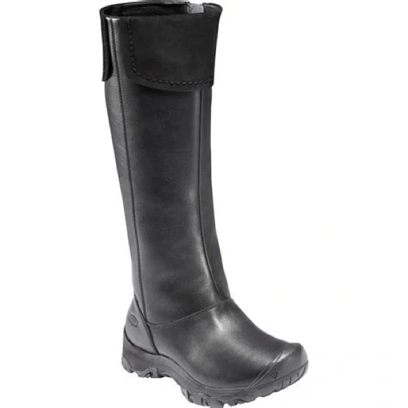 KEEN LAKEN HIGH BOOTS, W8.5 in Black - Picture 2 of 10
